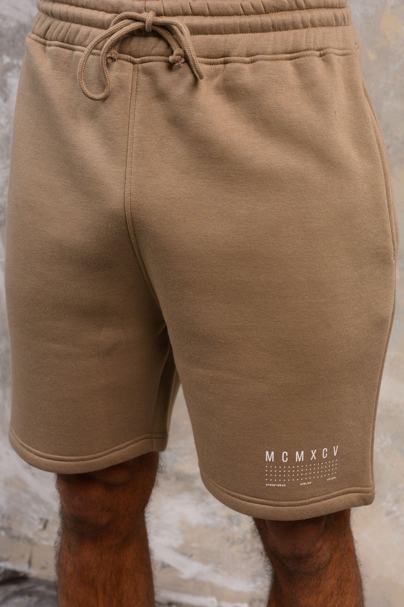 FENTON HOODY TEE & SHORT SET - STONE