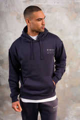 FENTON HOODY TEE & SHORT SET - NAVY