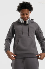 INTEGER BOYS HOODIE - CHARCOAL