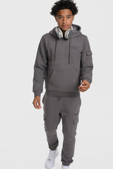 INTEGER BOYS HOODIE - CHARCOAL