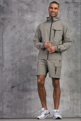 JETSTAR JACKET & SHORT SET - LT KHAKI