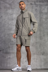 JETSTAR JACKET & SHORT SET - LT KHAKI