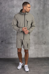 JETSTAR JACKET & SHORT SET - LT KHAKI