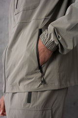 JETSTAR JACKET & SHORT SET - LT KHAKI