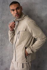 JETSTAR JACKET & SHORT SET - STONE