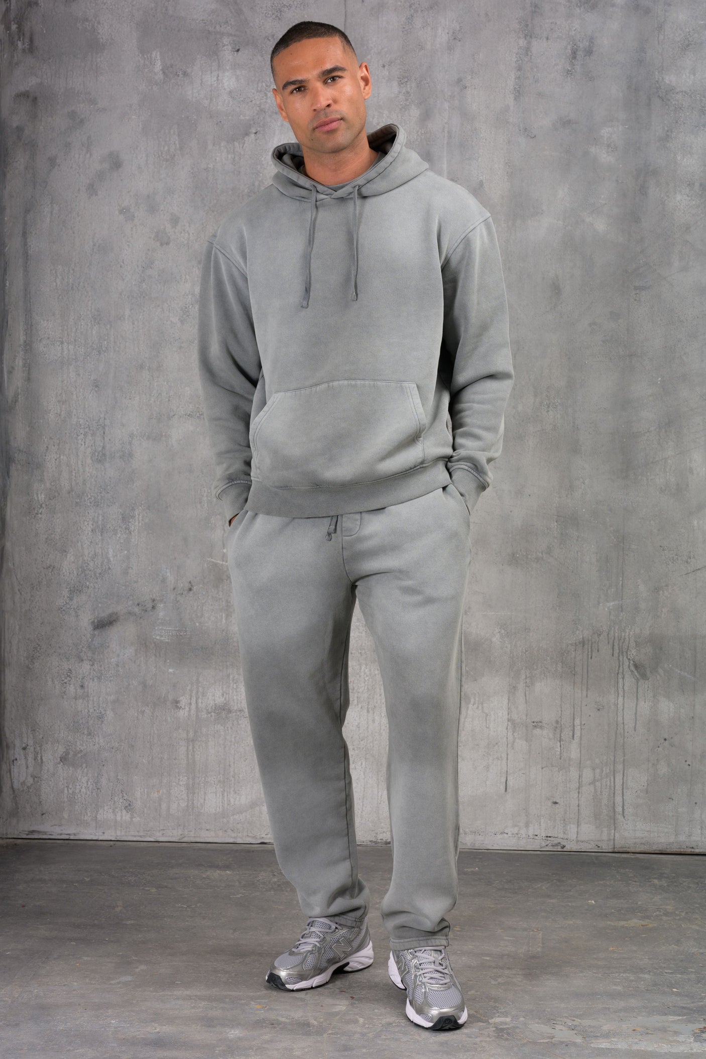 LAVARE PREMIUM TRACKSUIT & TEE - WASHED GREY