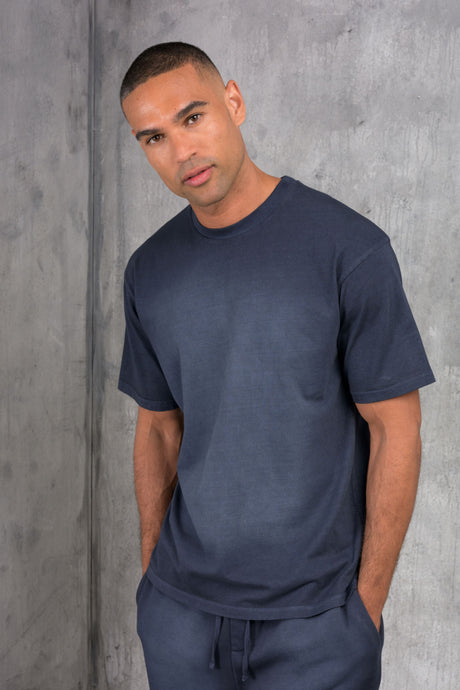 LAVARE PREMIUM TRACKSUIT & T-SHIRT SET - WASHED NAVY
