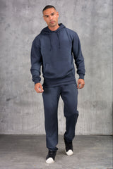 LAVARE PREMIUM TRACKSUIT & T-SHIRT SET - WASHED NAVY
