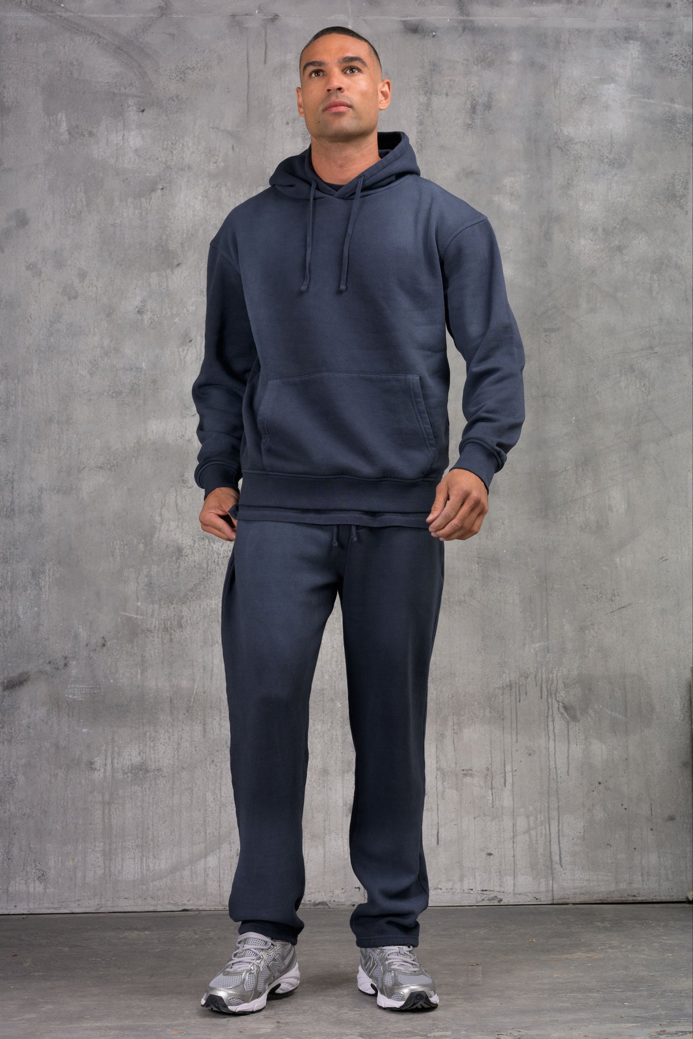 LAVARE PREMIUM TRACKSUIT & T-SHIRT SET - WASHED NAVY