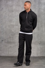 MATEUS 1/4 ZIP TRACKSUIT - BLACK