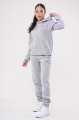 MAYA GIRLS HOODIE - GREY MARL