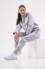 MAYA GIRLS HOODIE - GREY MARL