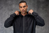 PREMIUM NERO FULL ZIP TRACKSUIT - ACID WASHED BLACK