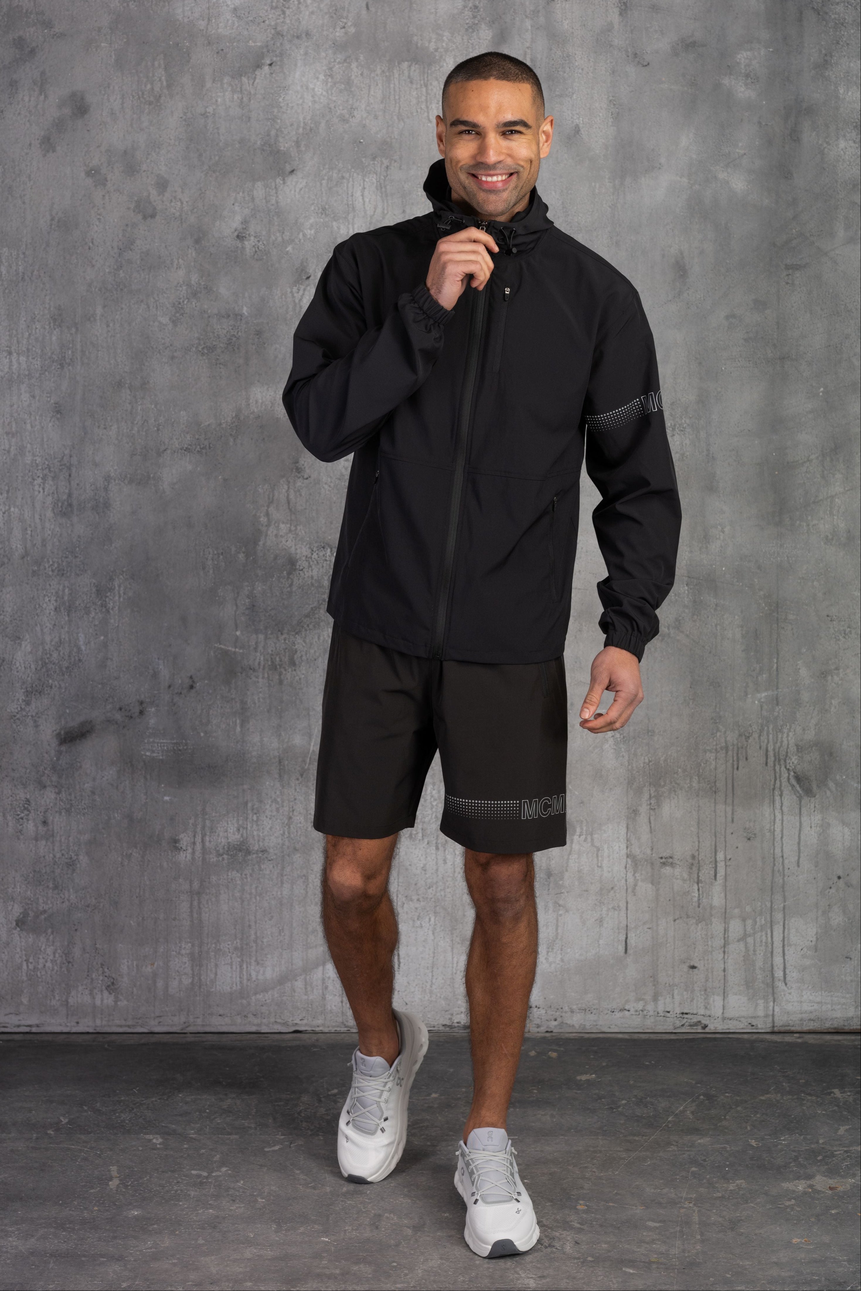 OLYMPUS WINDBREAKER JACKET & SHORT SET- BLACK – Beck and Hersey