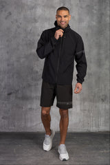 OLYMPUS WINDBREAKER JACKET & SHORT SET- BLACK