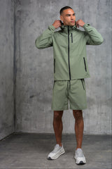 OLYMPUS WINDBREAKER JACKET & SHORT SET- SAGE