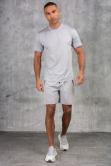 OLYMPUS WINDBREAKER JACKET TEE & SHORT SET- ICE GREY