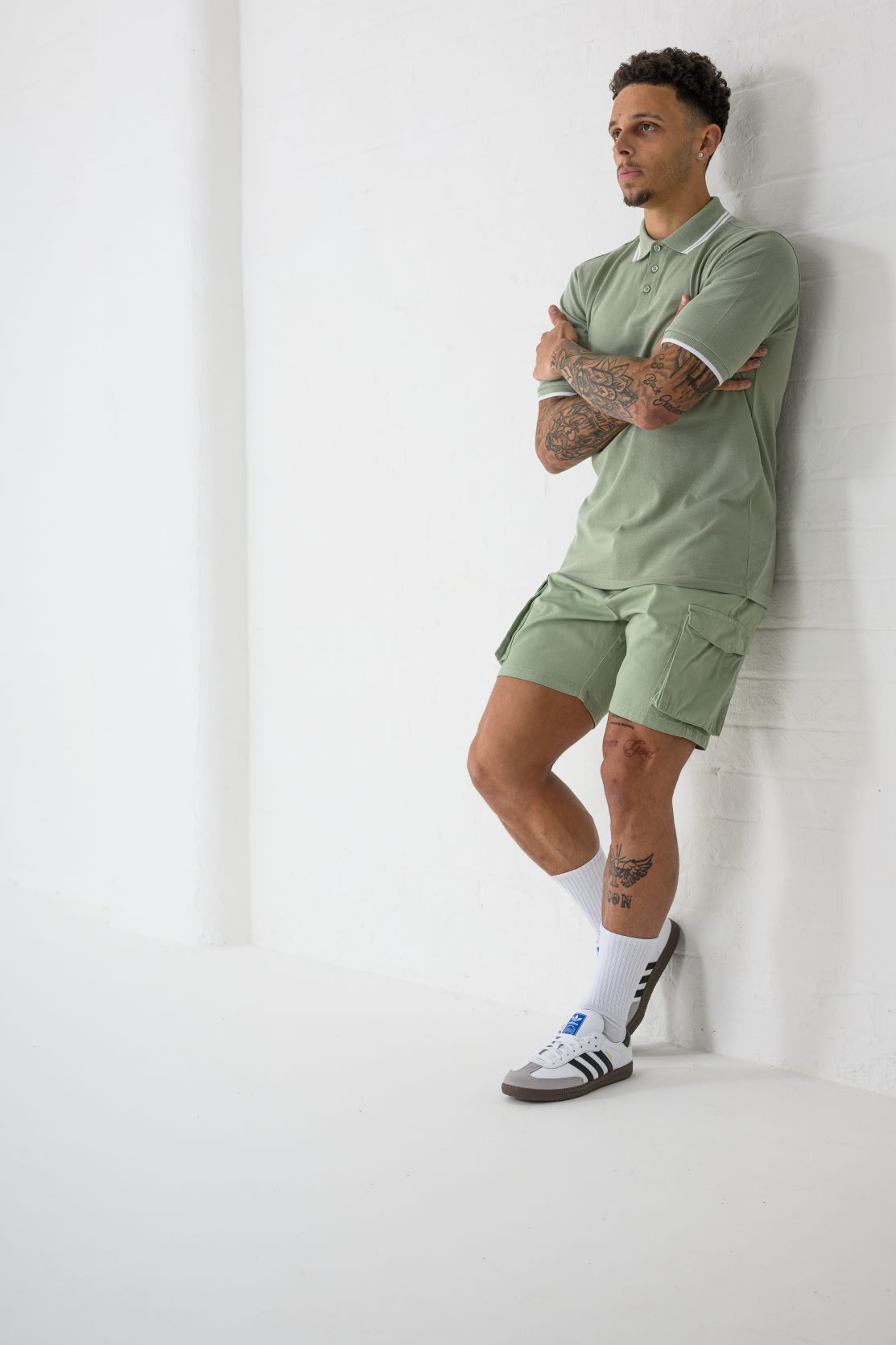 OREGA 2 PACK POLO - WHITE / SAGE