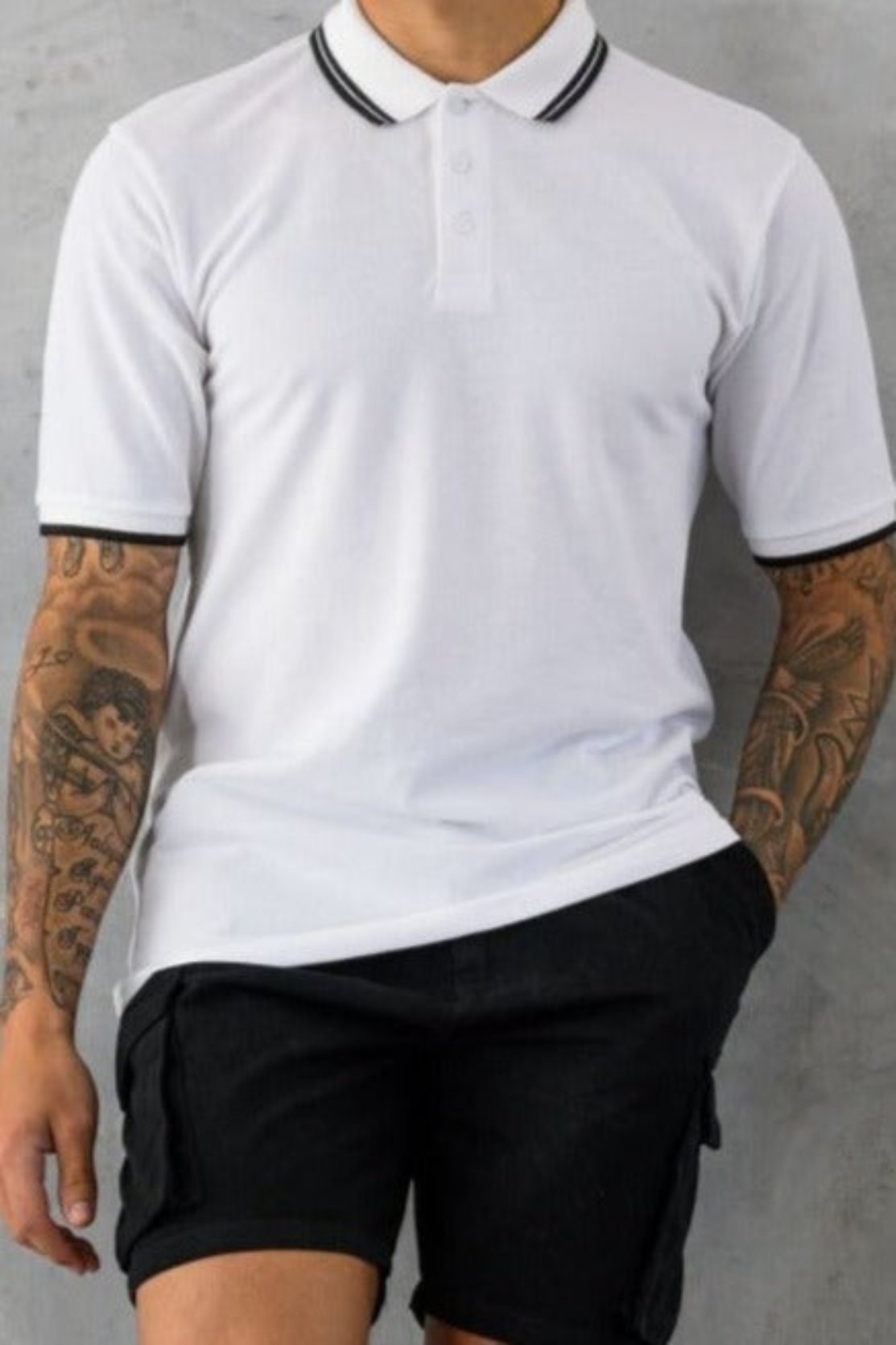 OREGA POLO SHIRT - WHITE