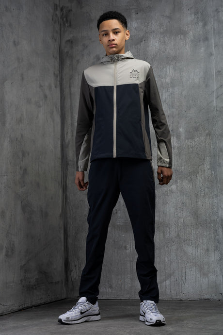 PULSE JUNIOR TECH TRACKSUIT- STONE/OMBRE/CHARCOAL