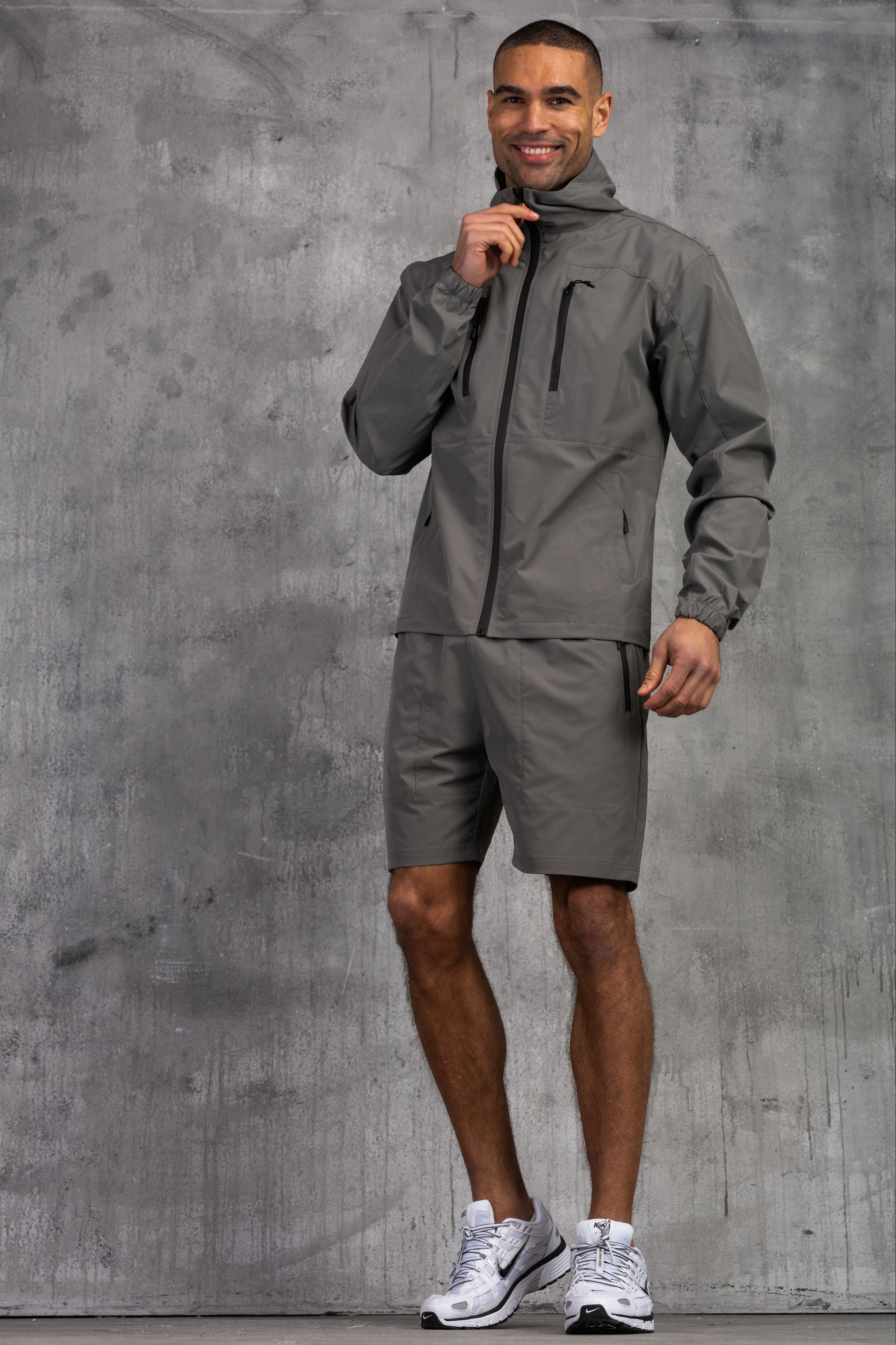 RAPTOR JACKET & SHORT SET - CHARCOAL – Beck and Hersey