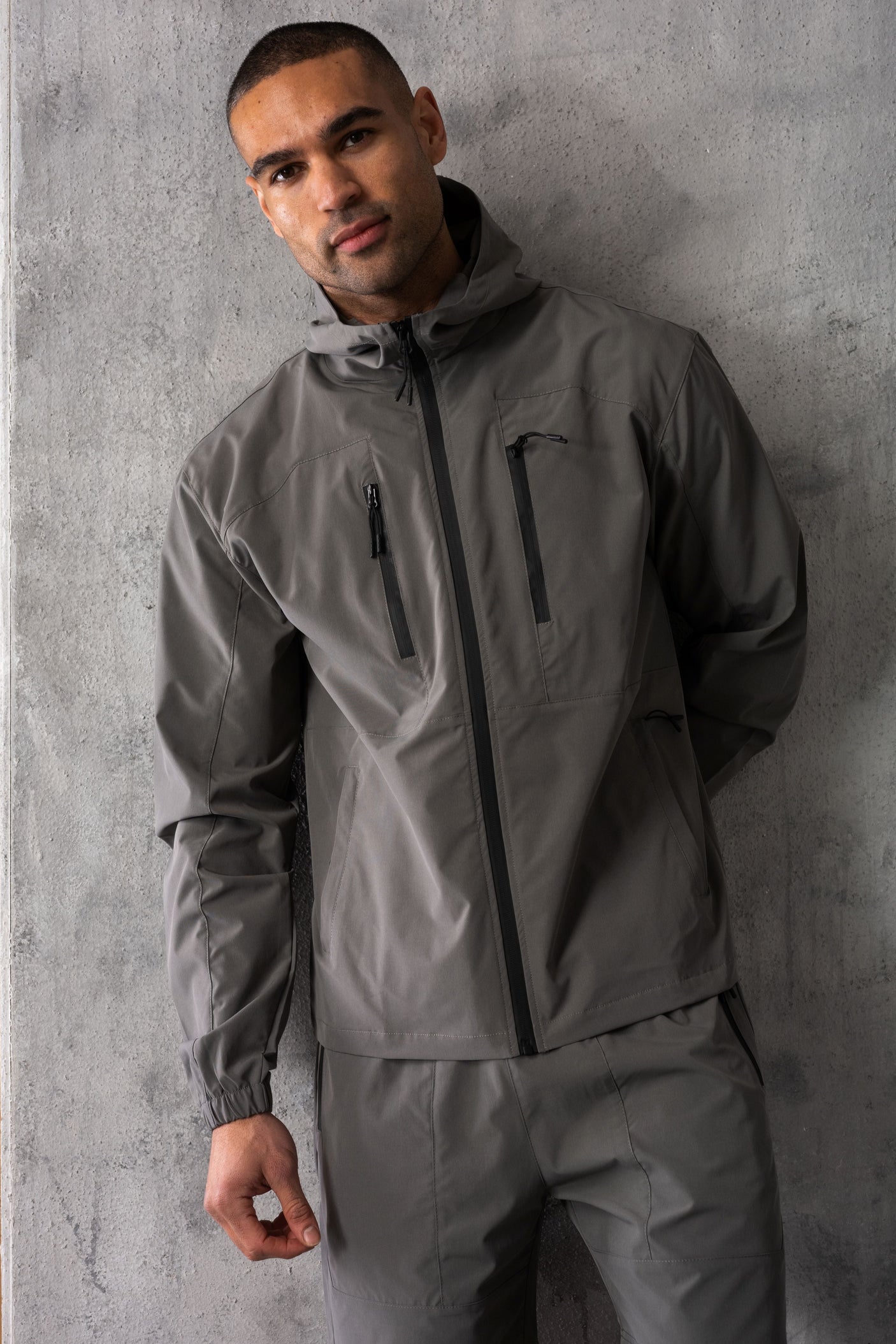 RAPTOR JACKET & SHORT SET - CHARCOAL