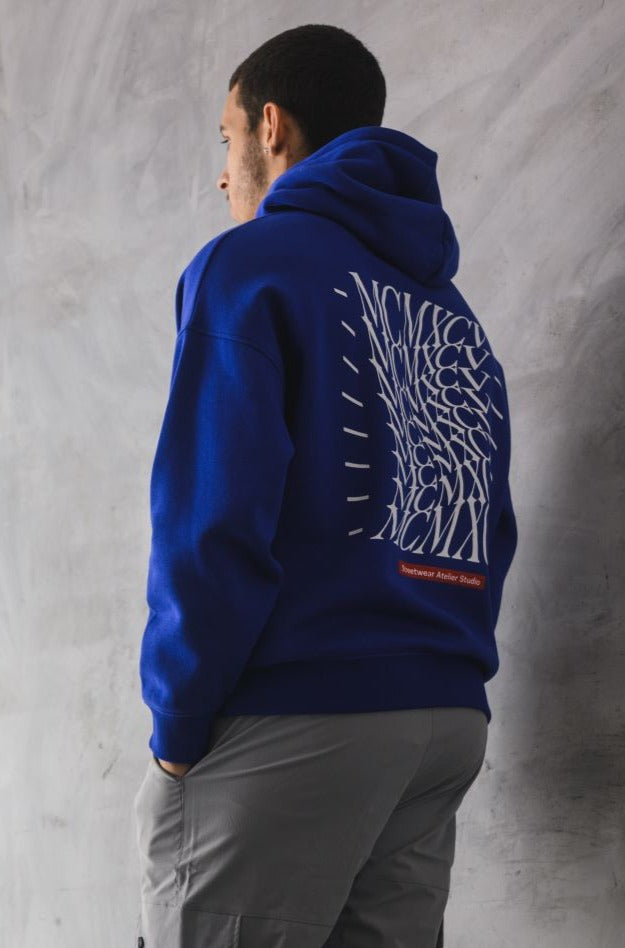 SICILY OVERSIZED HOODIE - BLUE