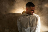 SOLAR WINDBREAKER JACKET & SHORT SET- STONE/OFF WHITE
