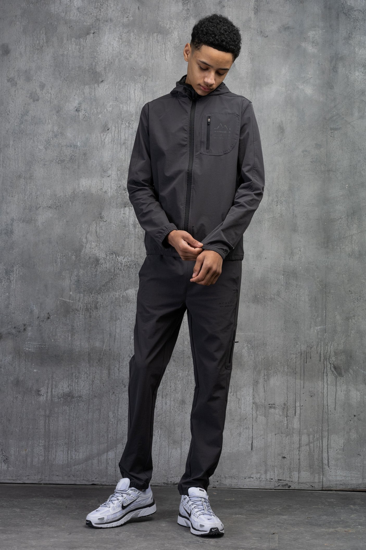 STEALTH JUNIOR TECH TRACKSUIT- CHARCOAL