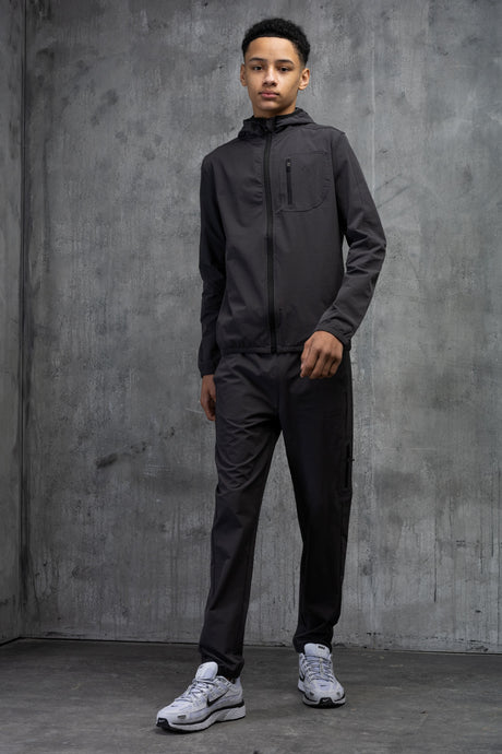 STEALTH JUNIOR TECH TRACKSUIT- CHARCOAL