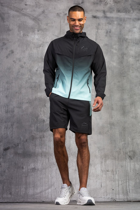 SURGE WINDBREAKER JACKET & SHORT - MINT/BLACK