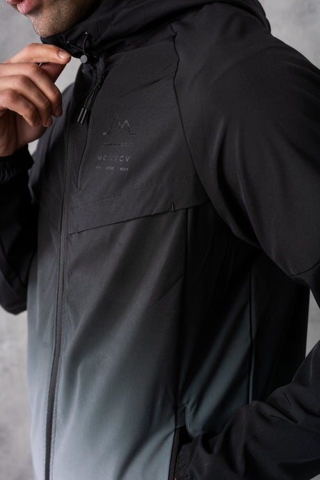 SURGE WINDBREAKER JACKET - SILVER/BLACK