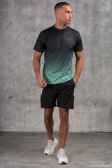 SURGE WINDBREAKER JACKET TEE & SHORT - MINT/BLACK