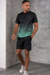 SURGE WINDBREAKER JACKET TEE & SHORT - MINT/BLACK
