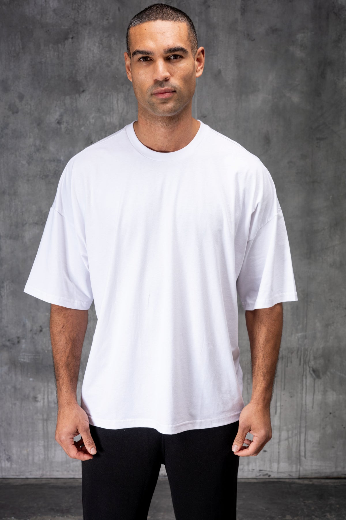 4 PACK BOX FIT T-SHIRT - BLACK/WHITE