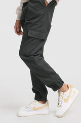 VIRGIL GIRLS CARGO PANTS - BLACK