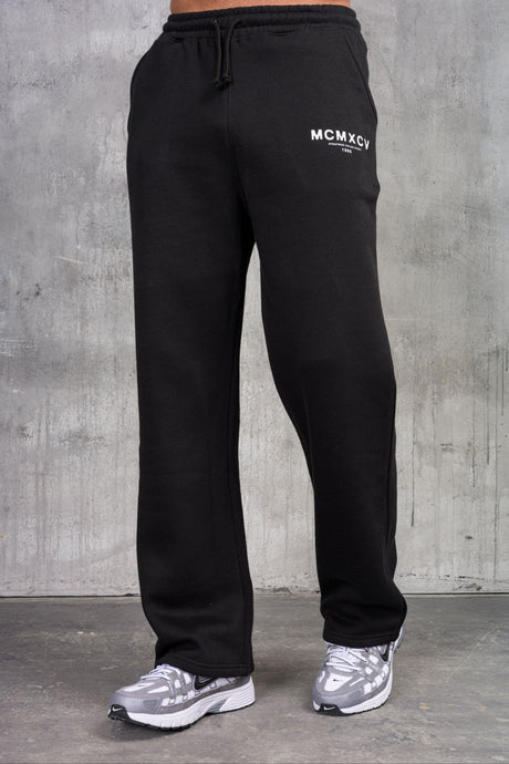 ZEUS TEE & OPEN JOGGER SET - BLACK