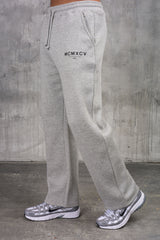 ZEUS TEE & OPEN JOGGER SET - GREY MARL