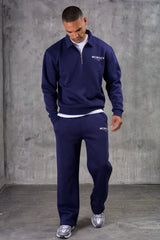 ZEUS 1/4 ZIP TRACKSUIT - BLUE