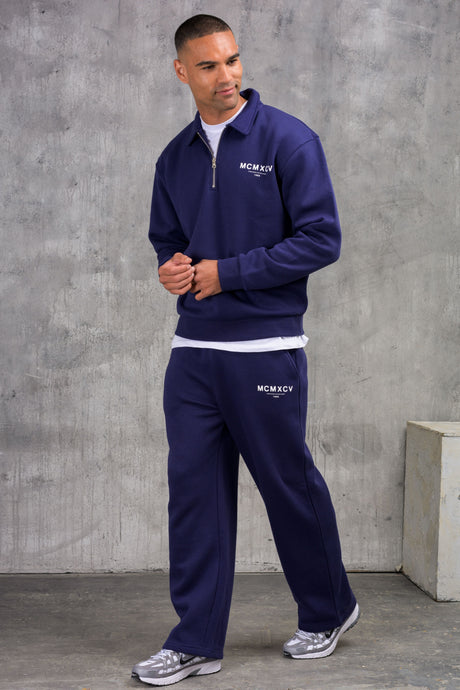 ZEUS 1/4 ZIP TRACKSUIT - BLUE