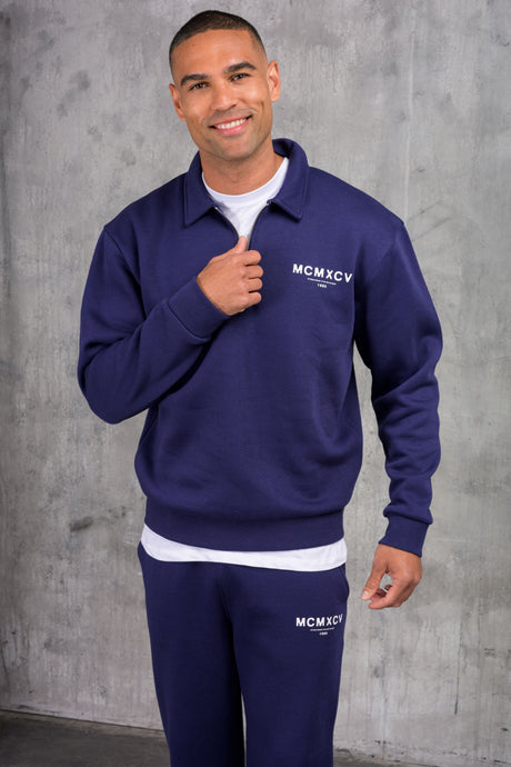 ZEUS 1/4 ZIP TRACKSUIT - BLUE