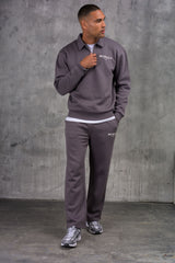 ZEUS 1/4 ZIP TRACKSUIT - CHARCOAL