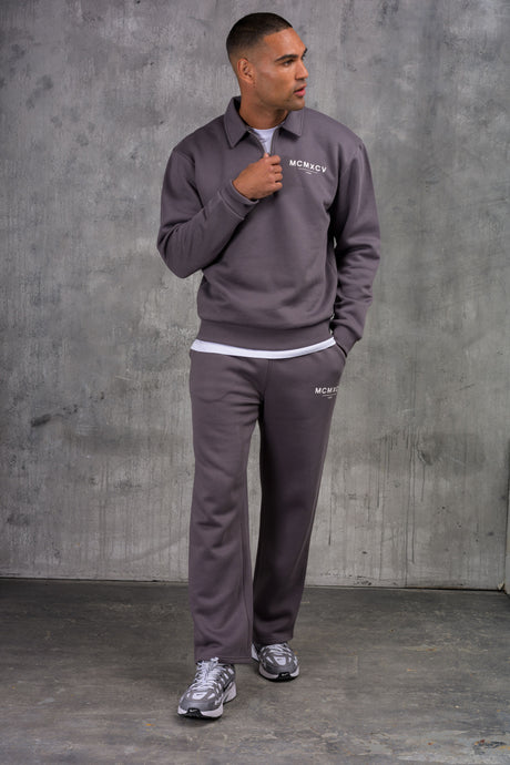 ZEUS 1/4 ZIP TRACKSUIT - CHARCOAL