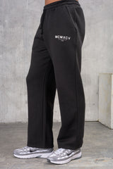 ZEUS VARSITY JACKET & OPEN JOGGER - BLACK