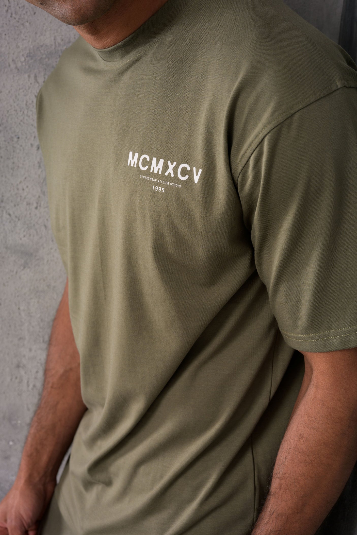 ZEUS TEE & OPEN JOGGER SET - KHAKI